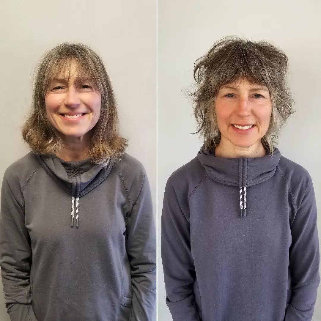 Textured Brow-Skimming Bangs with Effortless Volume
