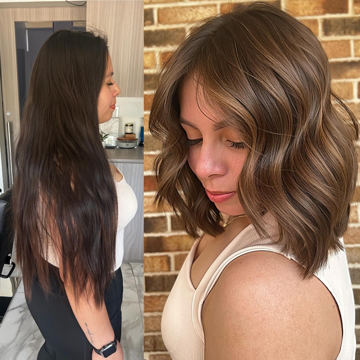 Chic Long Bob with Soft Waves and Subtle Highlights