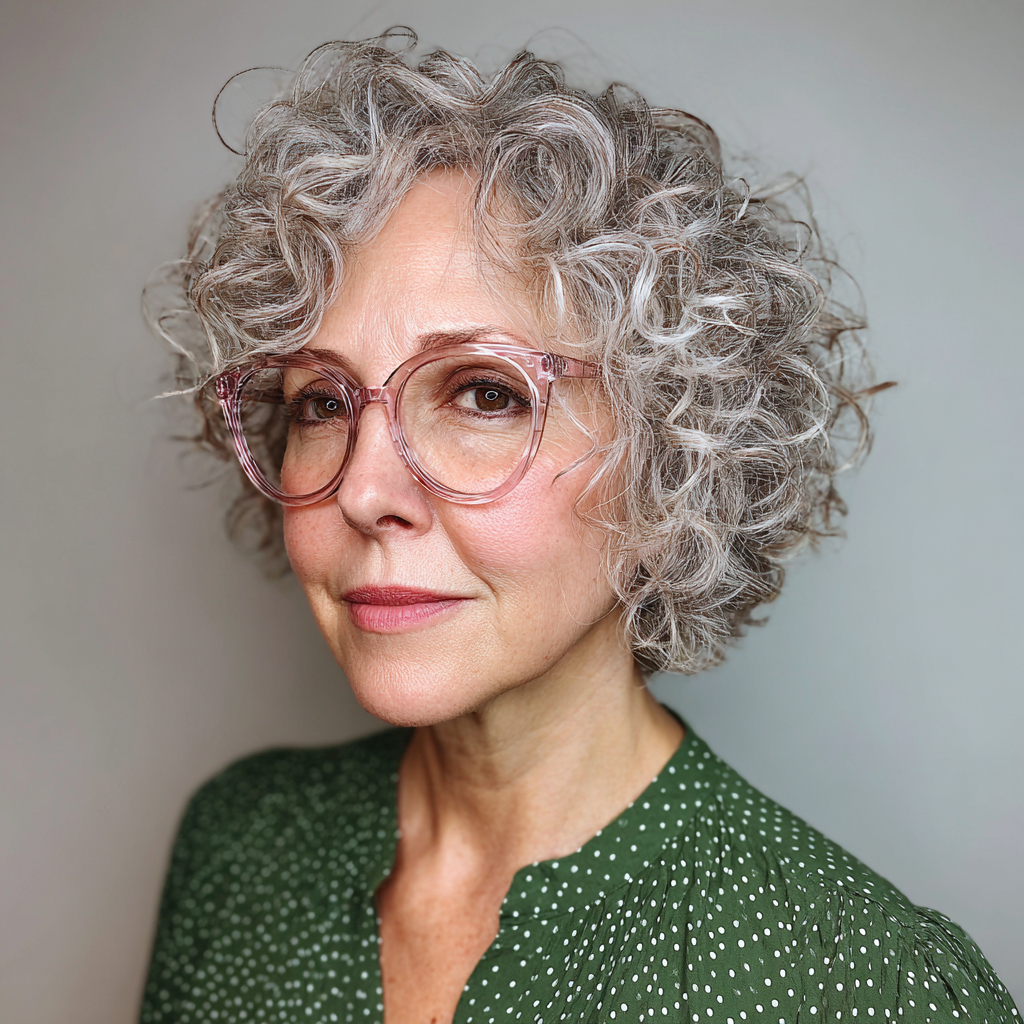 Chic Textured Curly Cut with Defined Volume