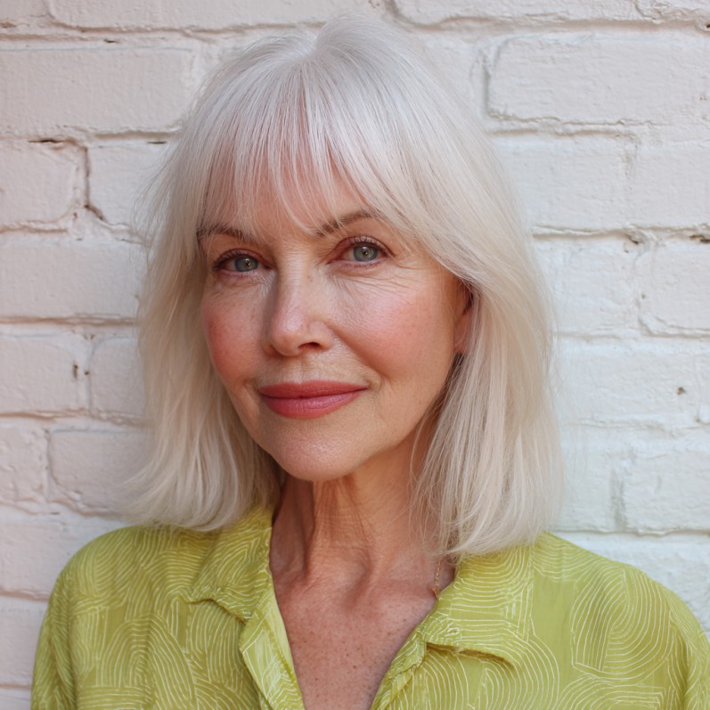Elegant Feathered Bangs with Soft Layers