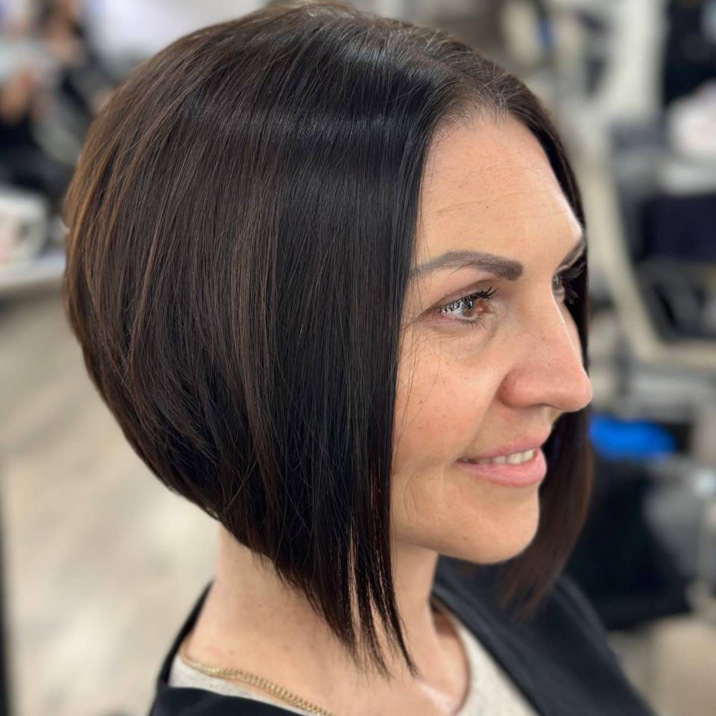 Modern Inverted Bob with Subtle Angle