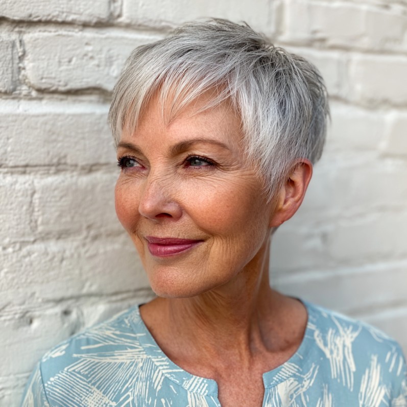 Chic Softly Textured Pixie Cut with Subtle Layers