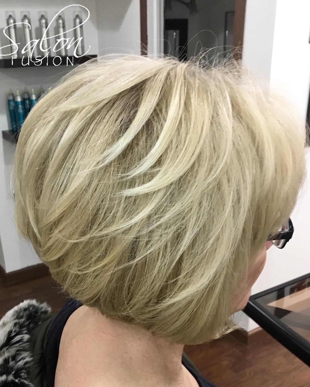 Chic Textured Short Bob with Feathered Layers