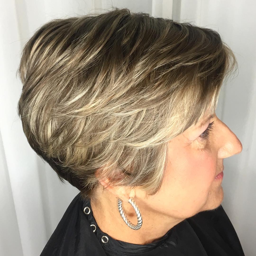 Textured Ash Blonde Pixie Cut with Soft Layers