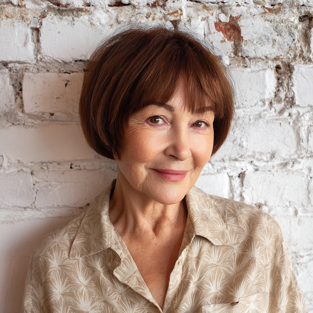 Chic Rounded Bob with Soft Bangs