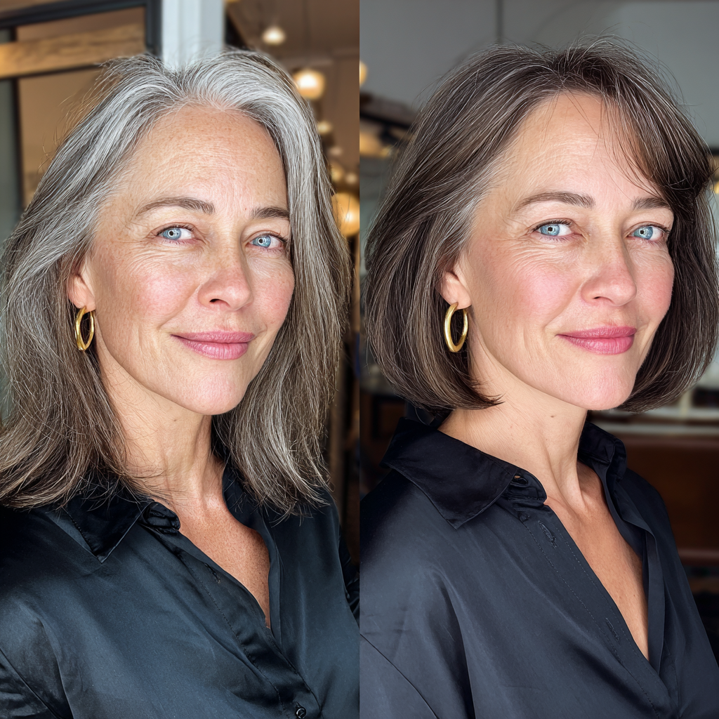 Textured Mid-Length Bob with Subtle Layers