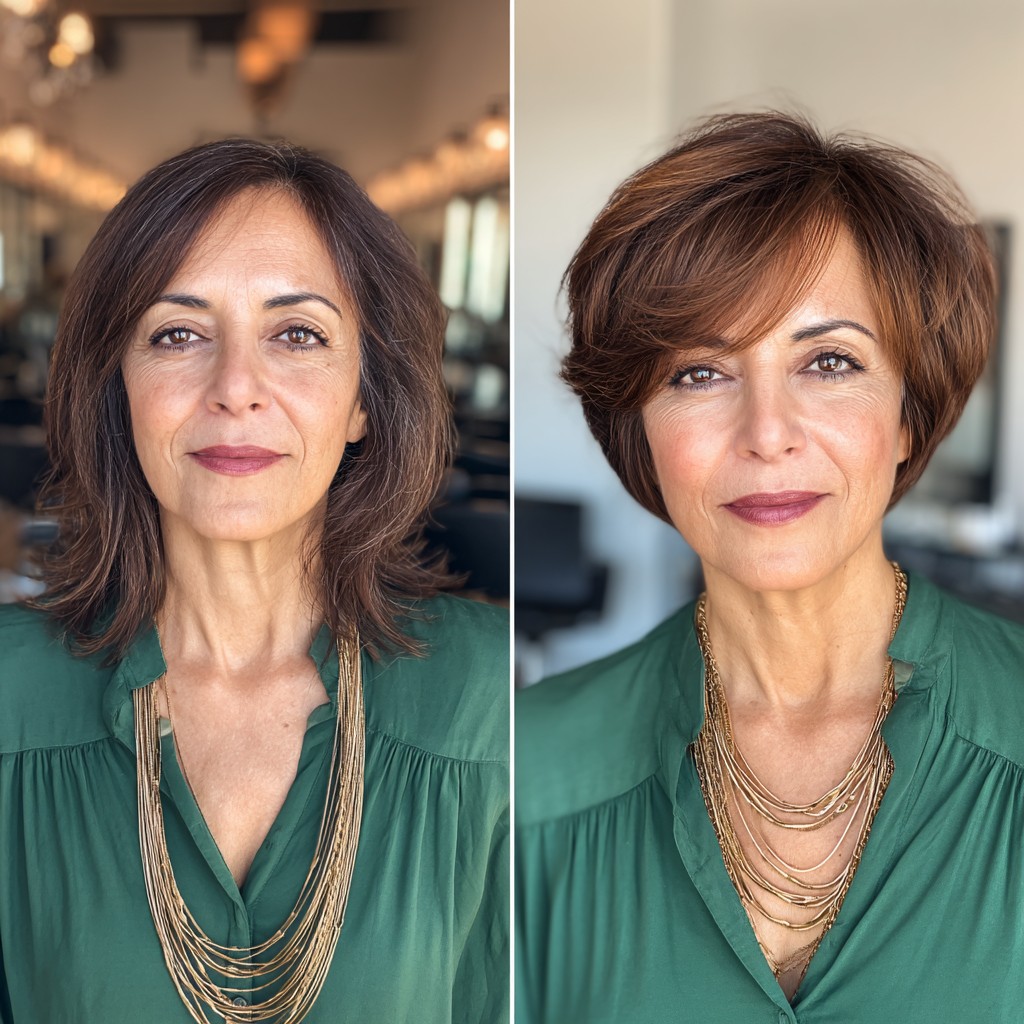Chic Voluminous Side-Swept Pixie with Soft Waves