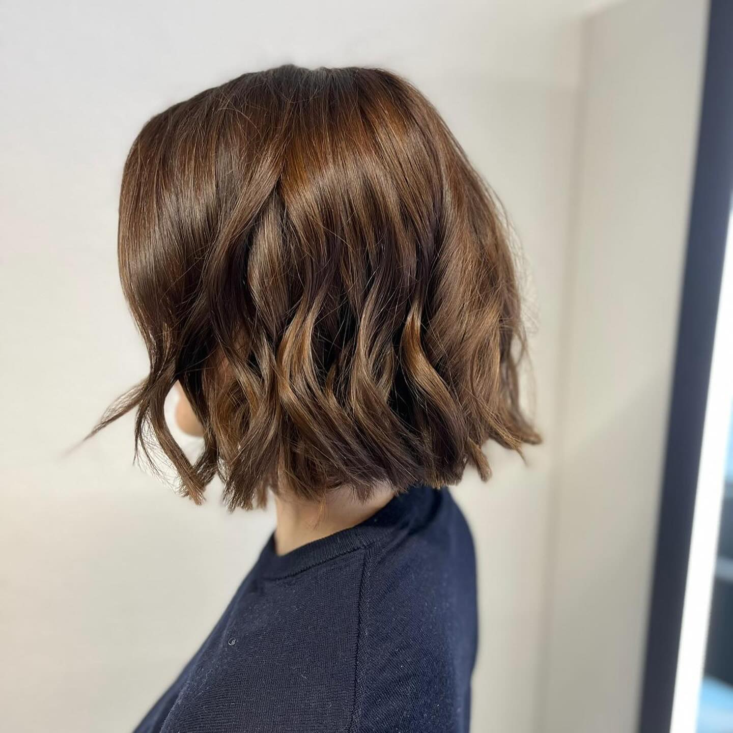 Playful Textured Bob with Soft Waves