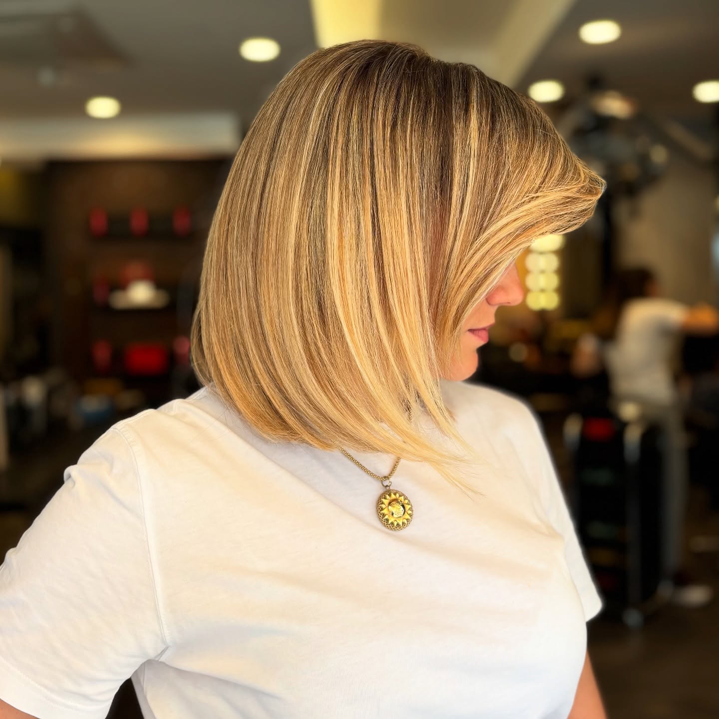 Radiant Blunt Bob with Soft Side Sweep