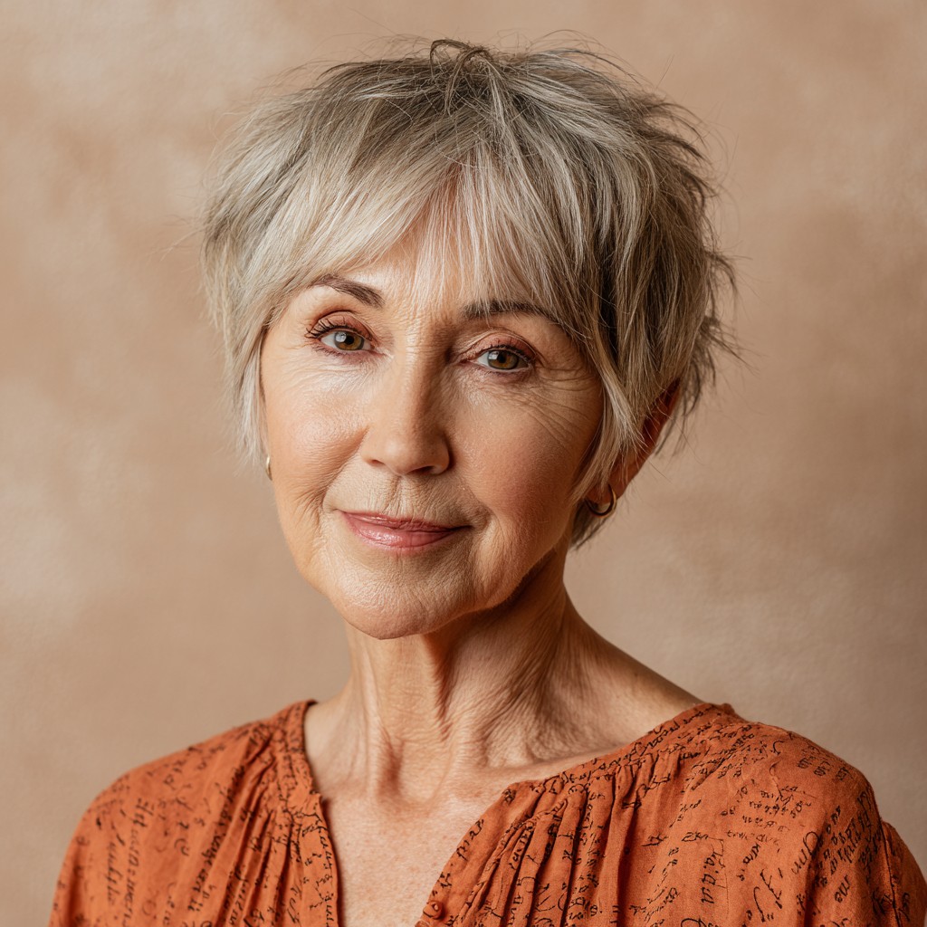 Modern Textured Pixie with Soft Layers