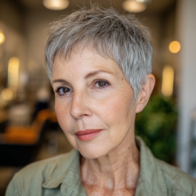 Chic Textured Pixie Cut with Soft Edges