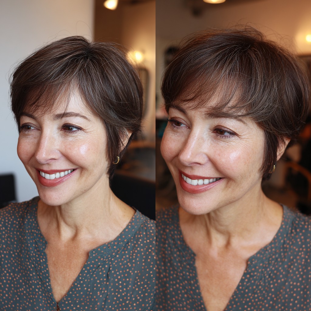 Chic Textured Pixie Cut with Soft Layers