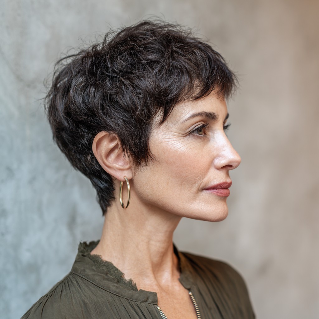 Chic Textured Short Cut with Soft Volume