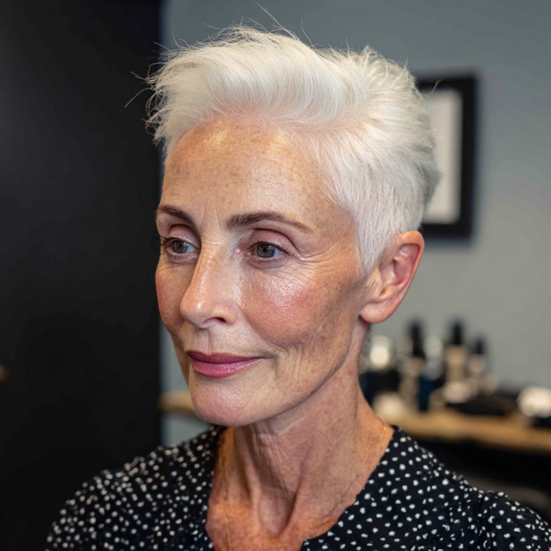 Chic Textured Short Cut with Subtle Lift