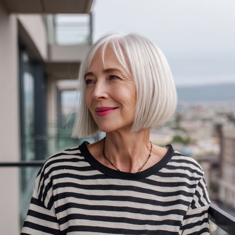 Modern Sleek Blunt Bob with Subtle Texture