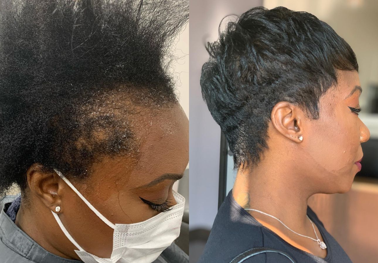Bold Curly Pixie Cut with Defined Layers