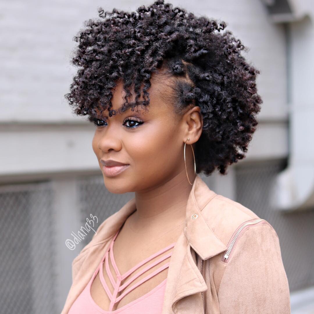 Curly High-Volume Cut with Side Part