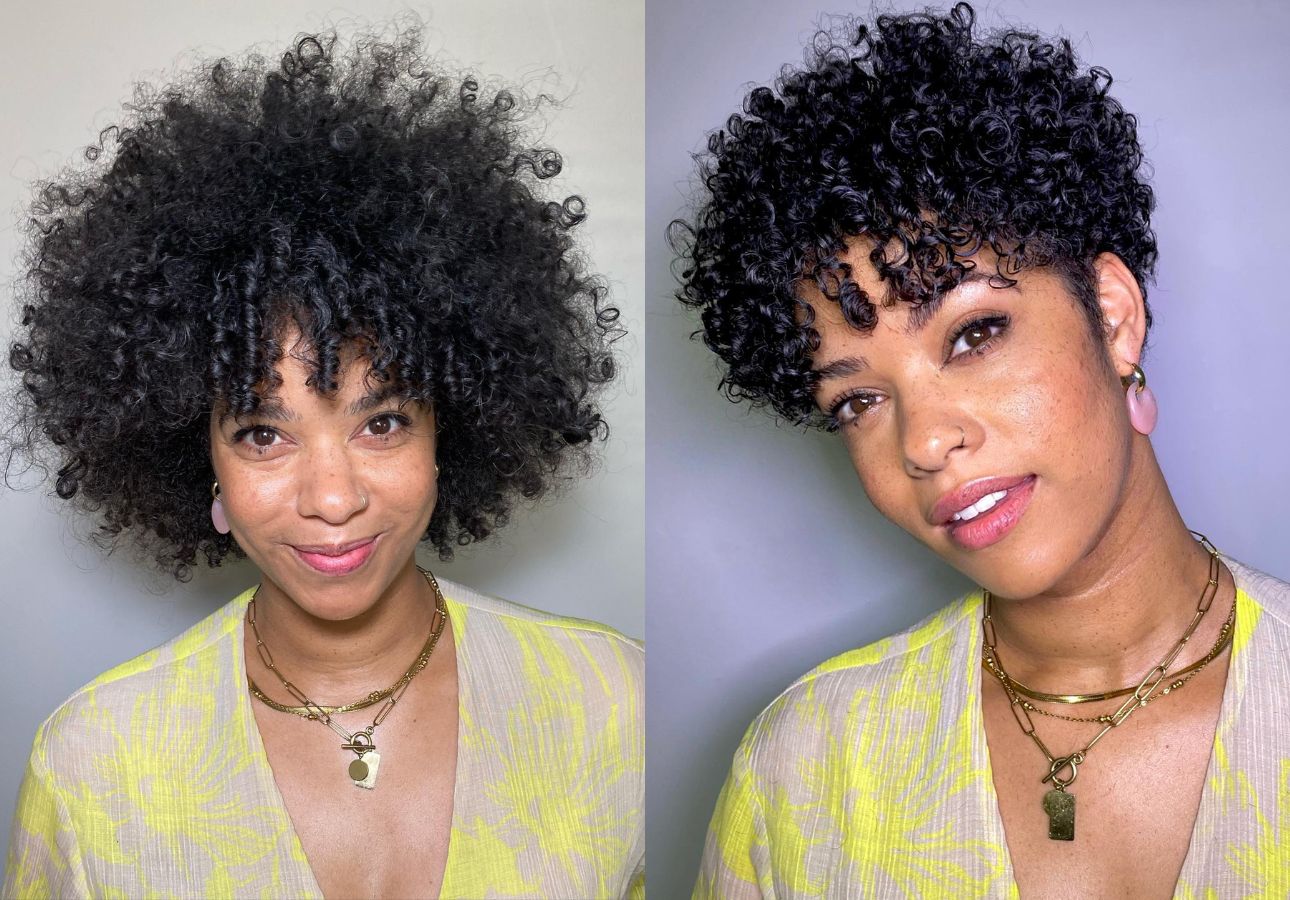Defined Curly Crop with Natural Bounce