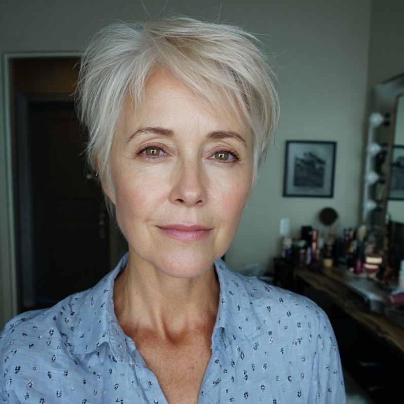 Fresh Textured Short Pixie with Effortless Volume