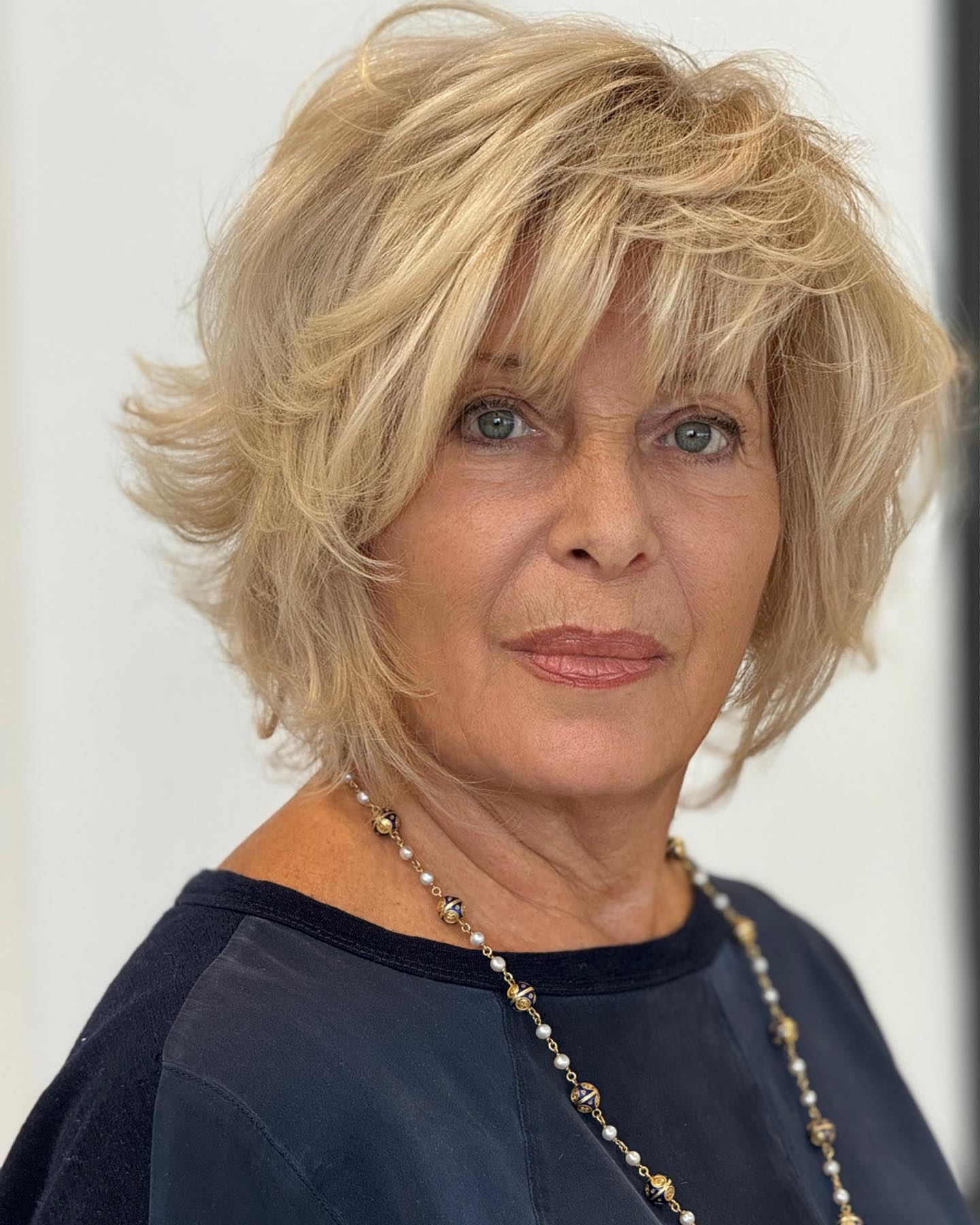 Modern Textured Bob with Wispy Bangs