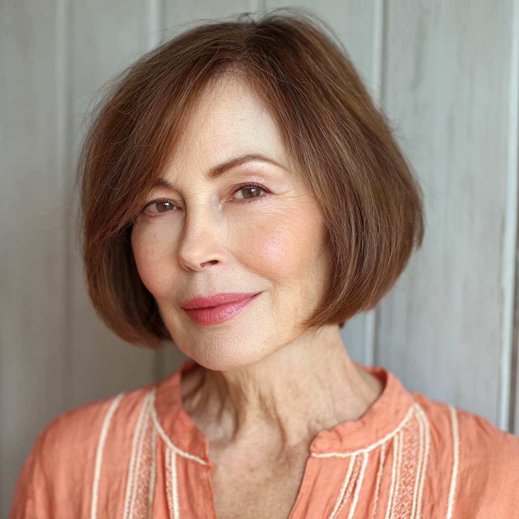 Soft Textured Blunt Bob with Gentle Layers