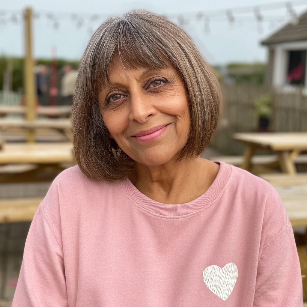 Stylish Layered Blunt Bob with Subtle Texture