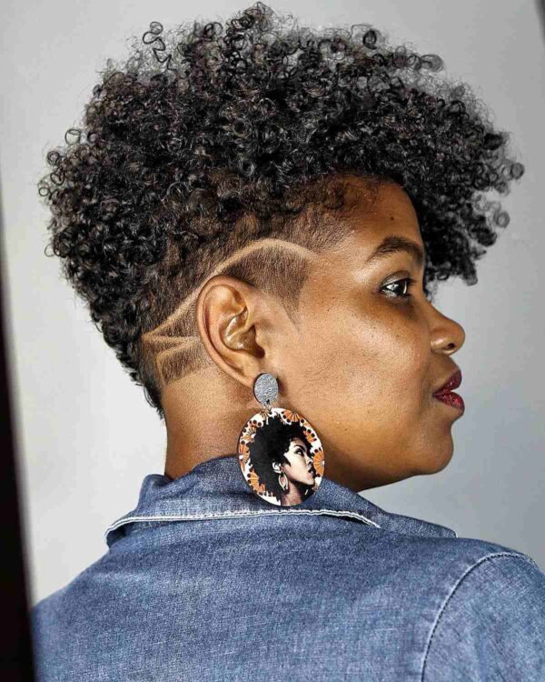 Stylish Tapered Cut with Defined Curls