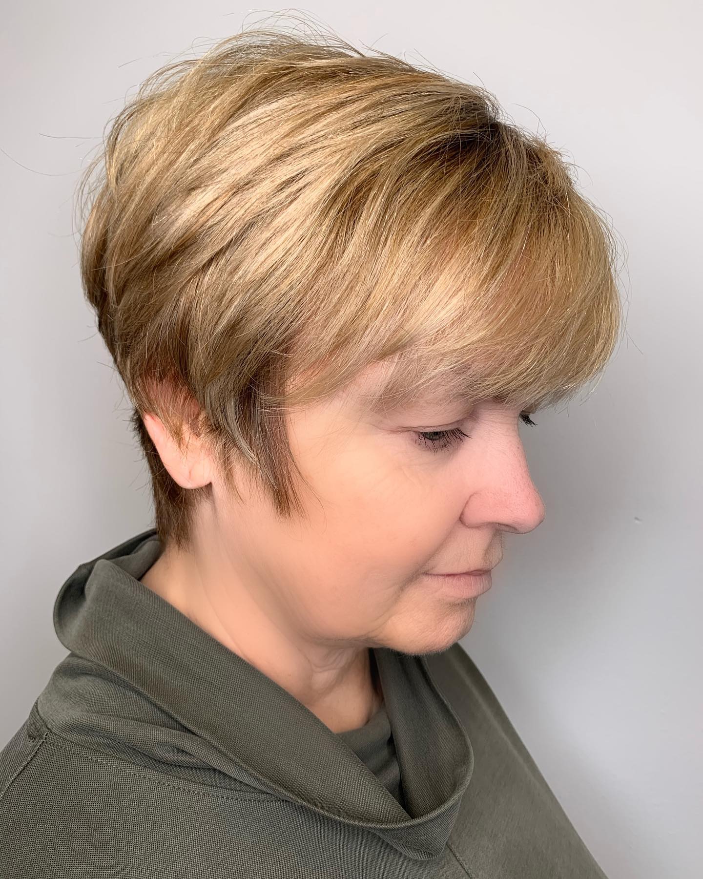 Textured Pixie Cut with Soft Bangs