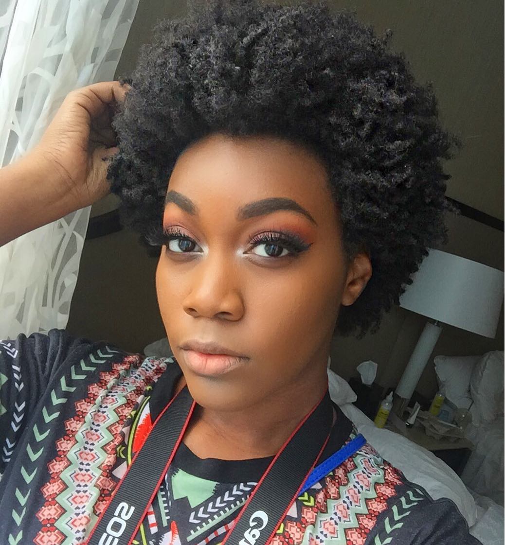 Textured Short Afro with Defined Shape
