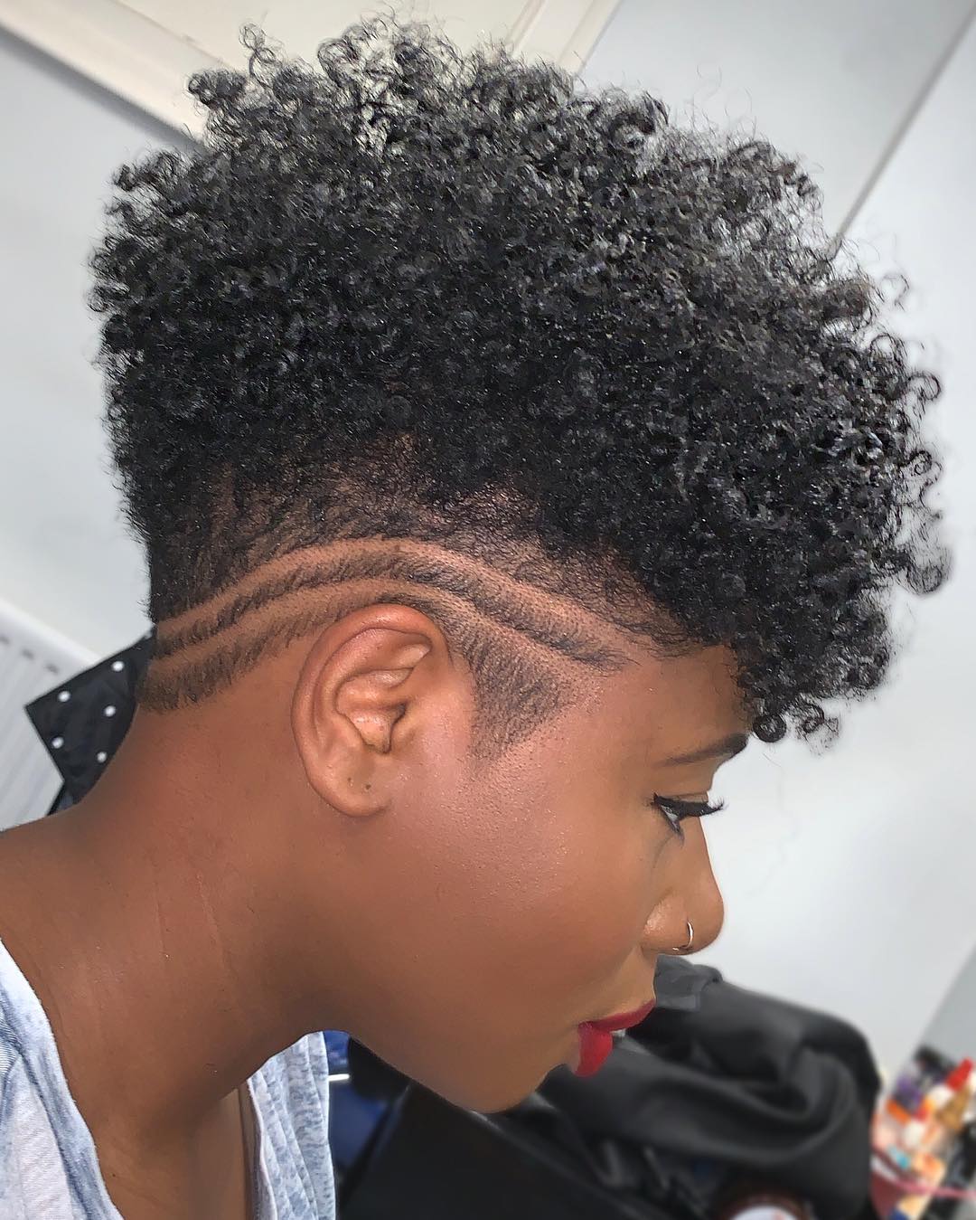 Trendy Tapered Cut with Artistic Side Designs