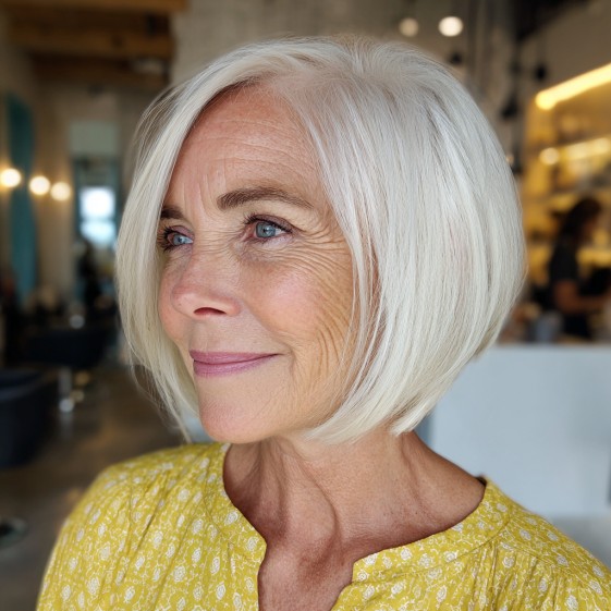 Modern Textured Inverted Bob with Subtle Layers