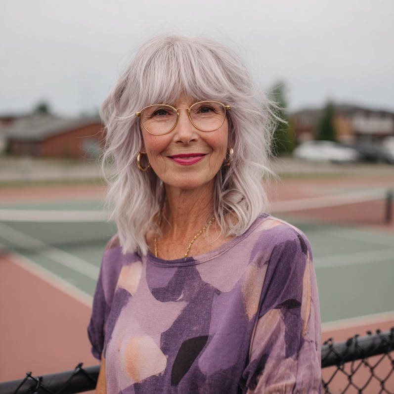 Charming Soft Layered Shag with Wispy Bangs
