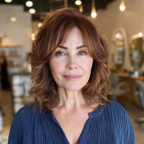 Chic Textured Medium-Length Cut with Soft Volume