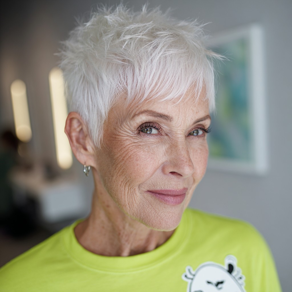 Chic Textured Shattered Pixie Cut with Soft Layers