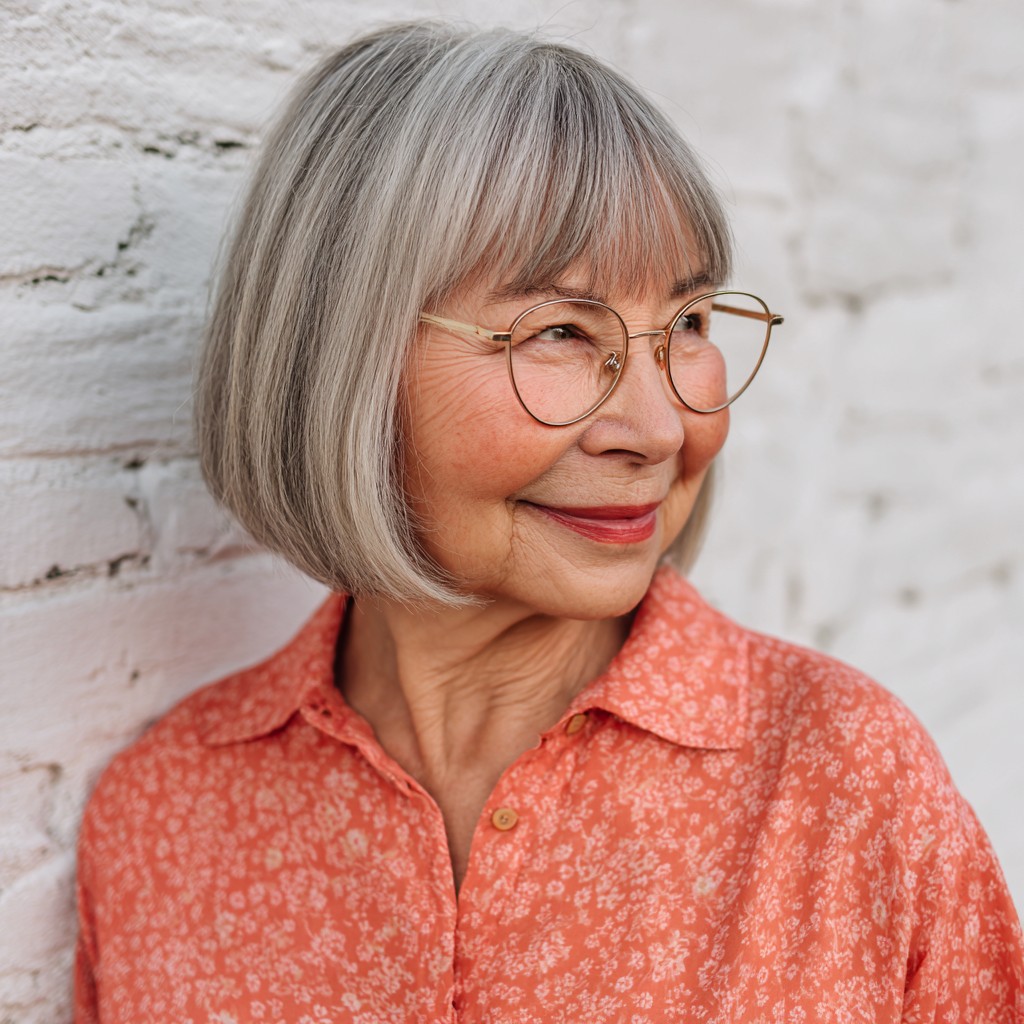 Classic Bob with Soft Silver Highlights