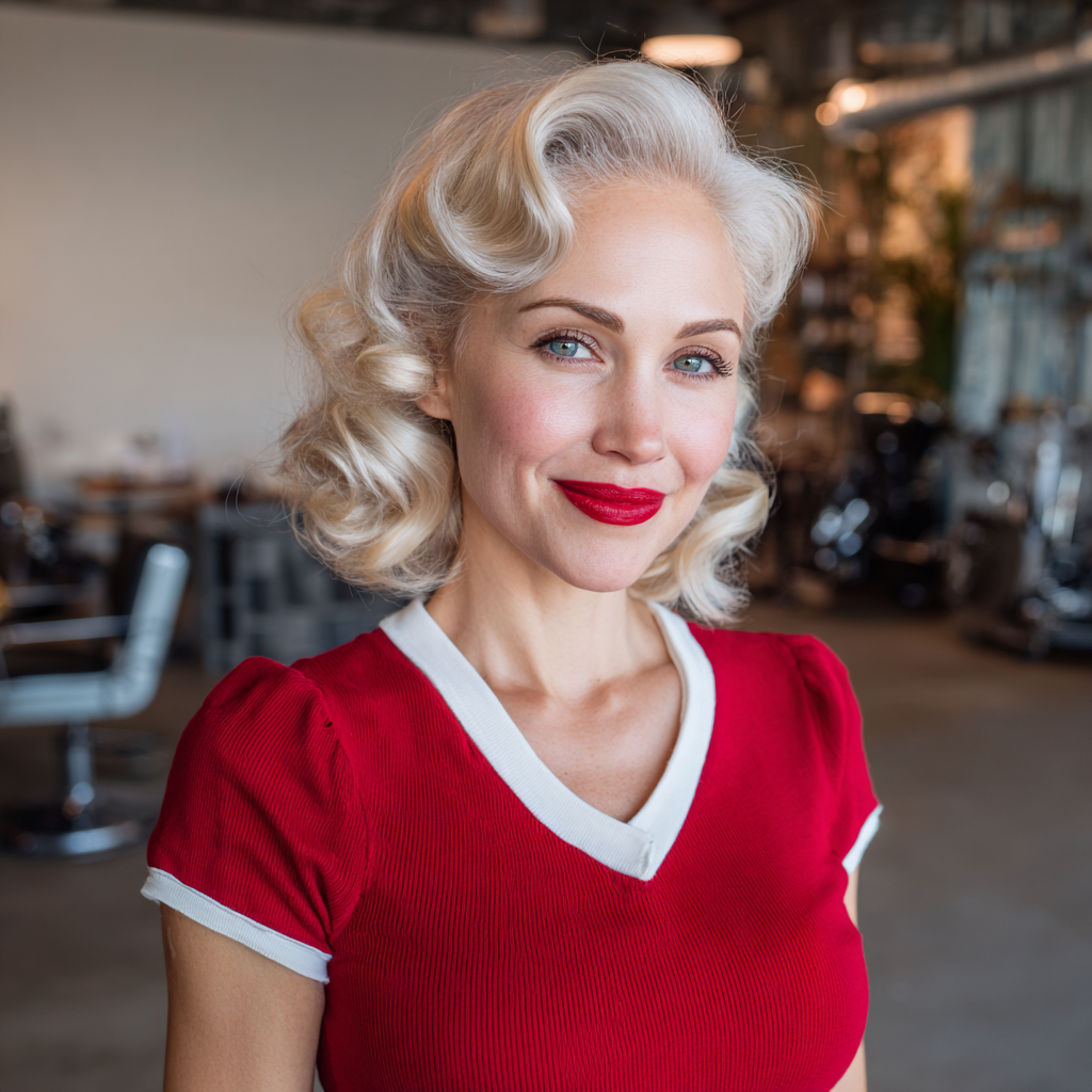 Classic Glam Waves with Soft Volume