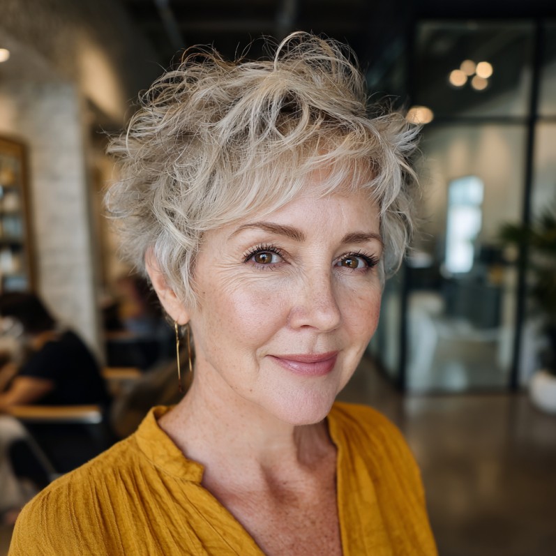 Playful Textured Pixie with Effortless Volume