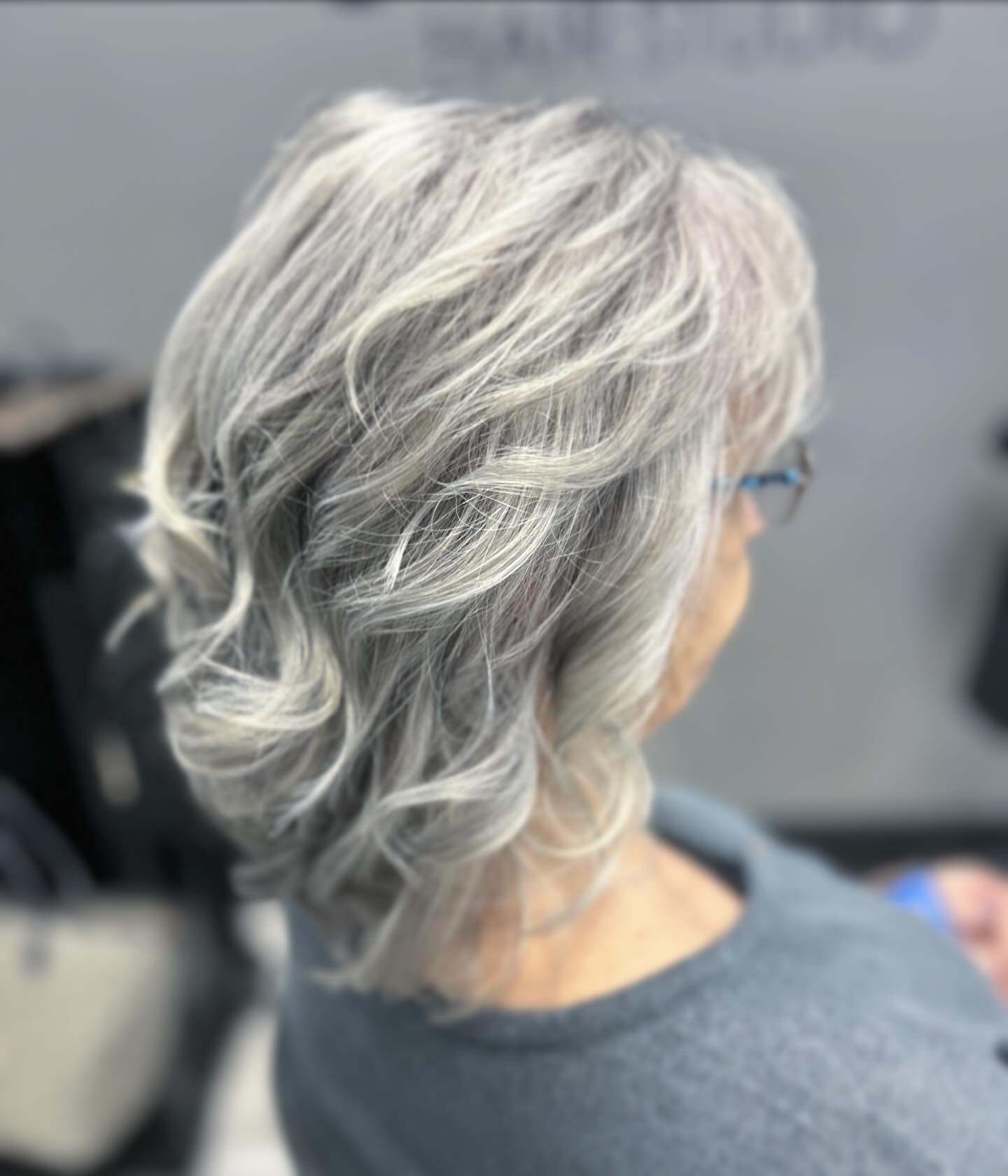 Softly Layered Salt and Pepper Waves