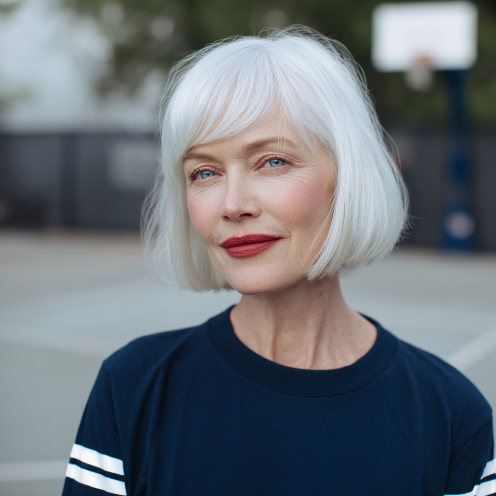 Stylish Blunt Bob with Subtle Textured Ends