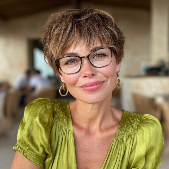 Stylish Textured Pixie Cut with Defined Layers
