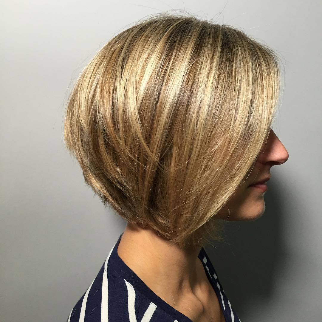 Textured Asymmetrical Bob with Soft Layers