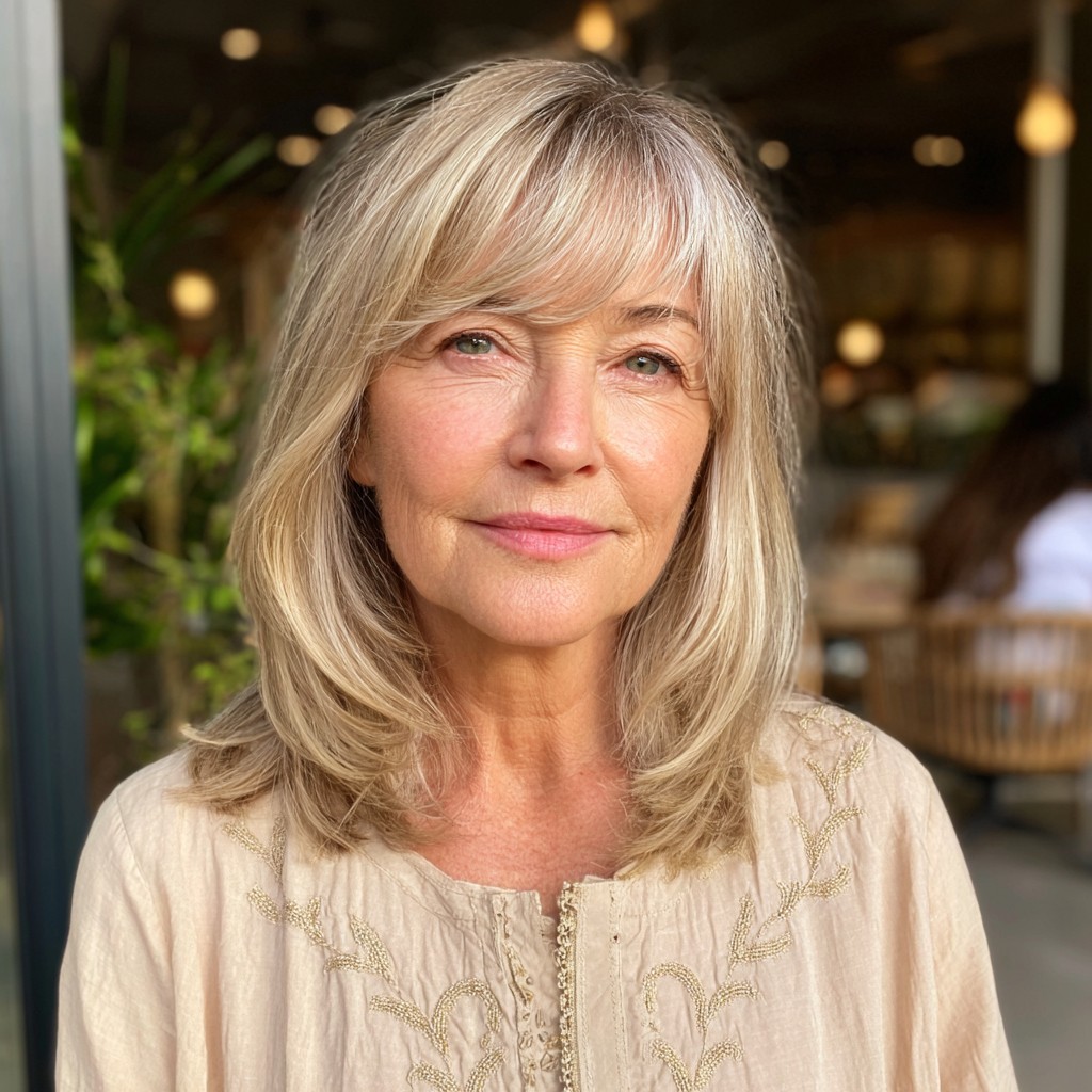 Chic Layered Cut with Subtle Bangs