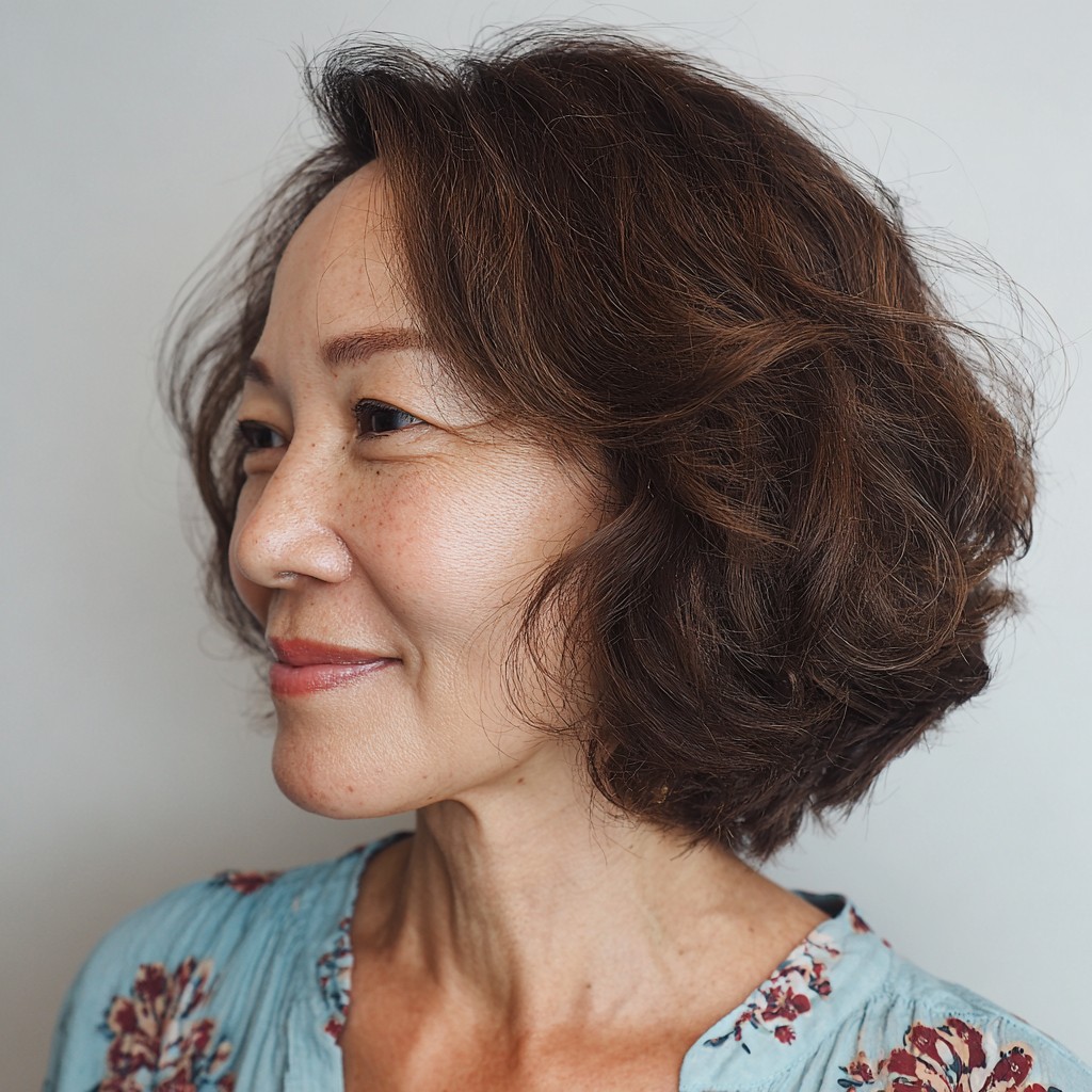 Chic Textured Bob with Soft Waves