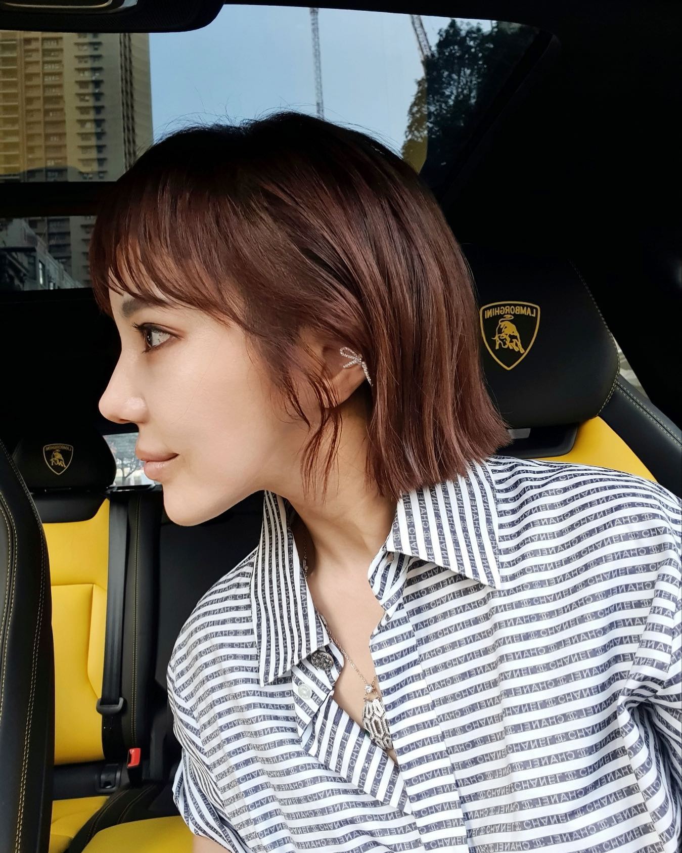 Chic Textured Lob with Subtle Waves