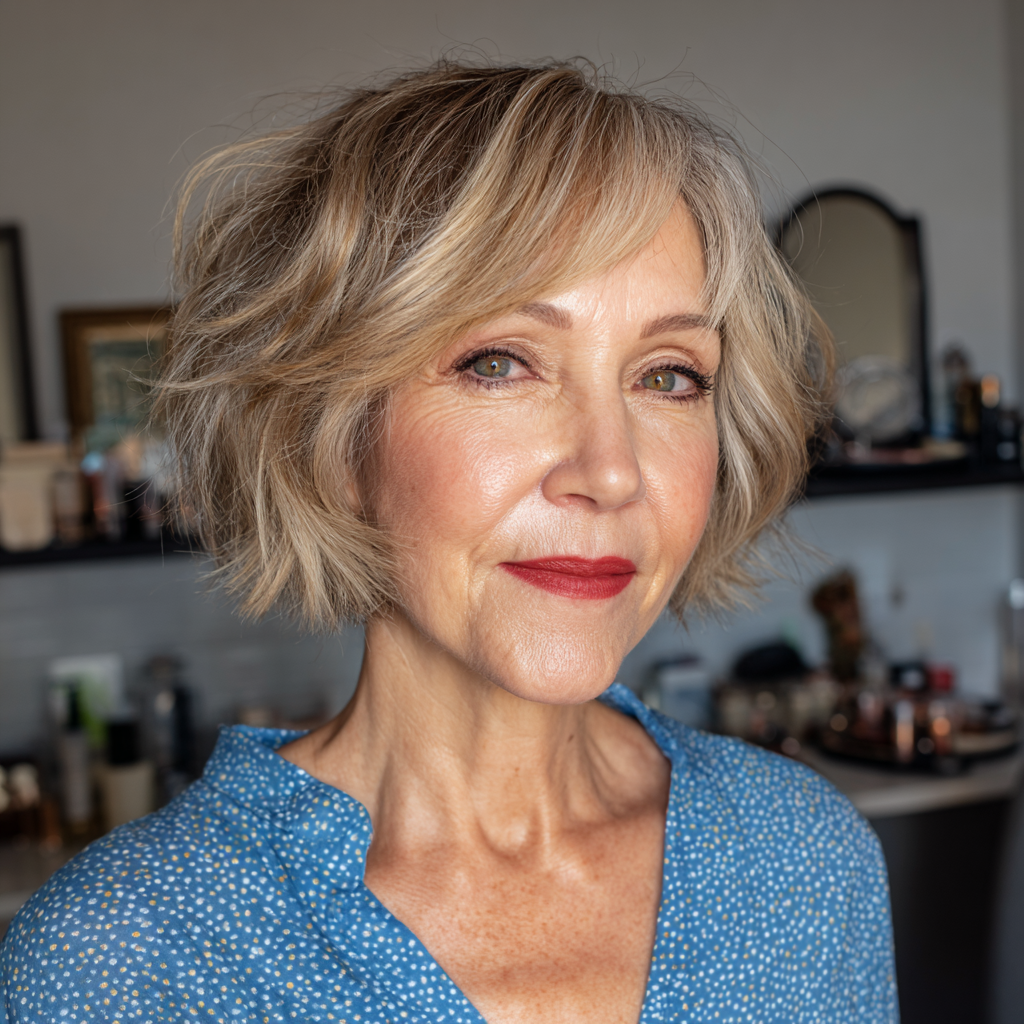 Chic Textured Shattered Bob