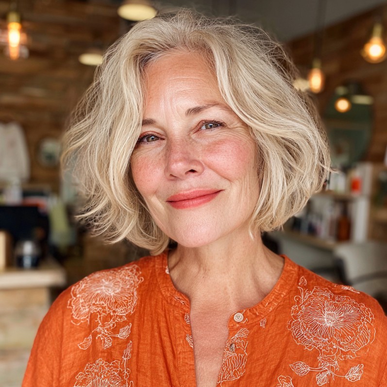 Effortlessly Chic Soft Textured Bob