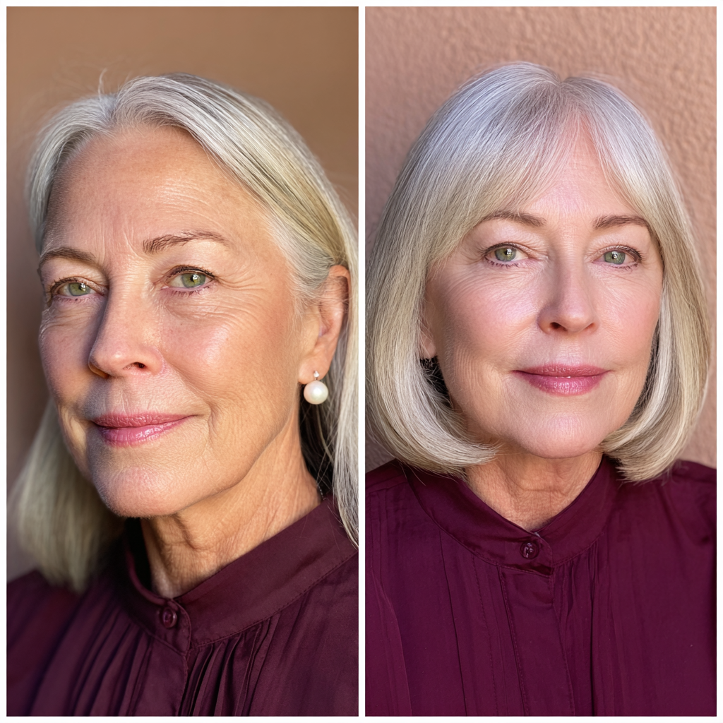 Modern Jaw-Length Bob with Soft Blunt Ends