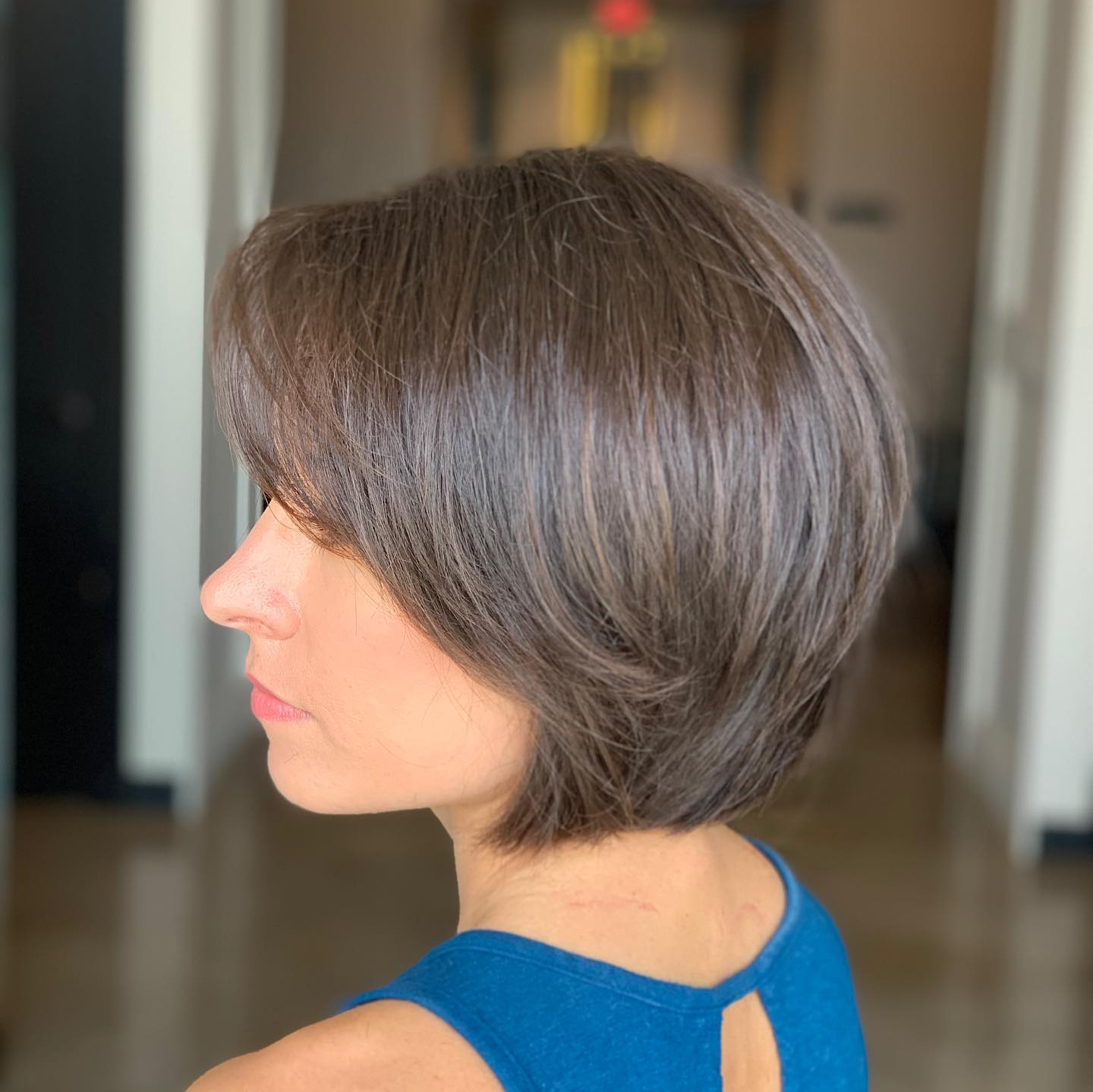 Modern Textured A-Line Bob with Subtle Face-Framing Layers