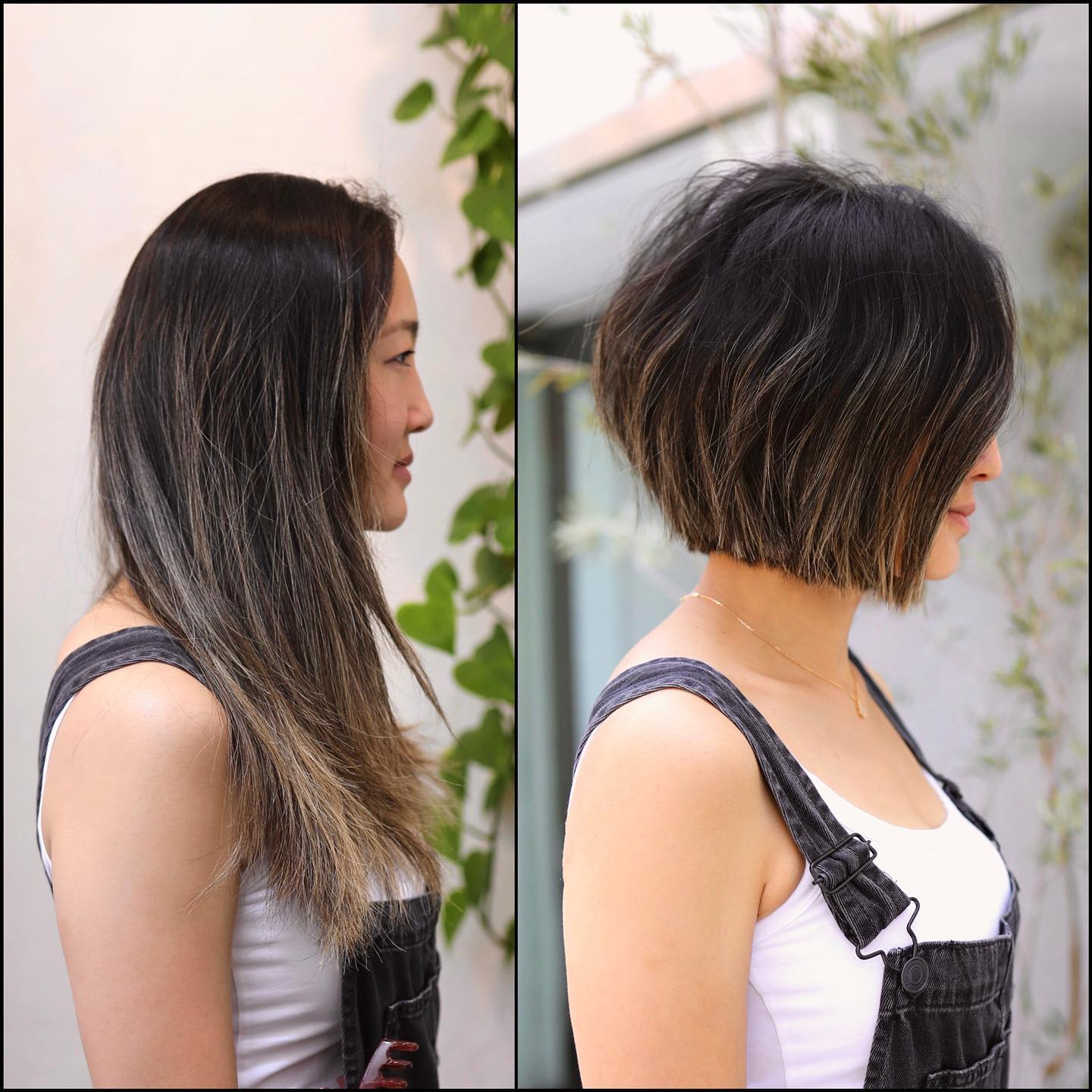 Modern Textured Bob with Subtle Balayage