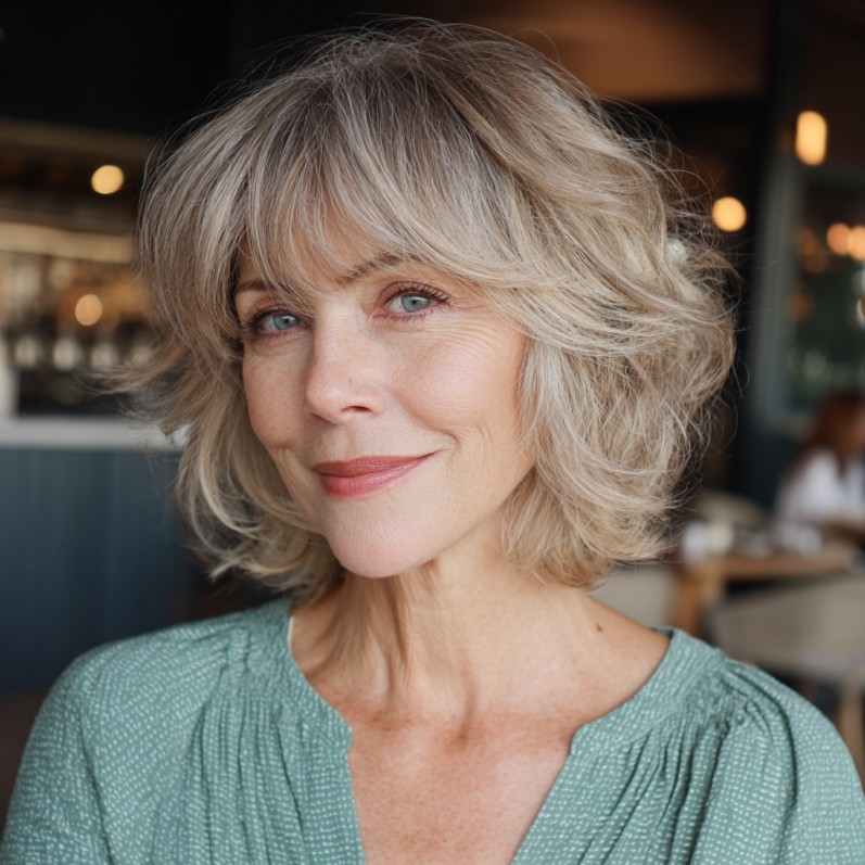 Soft Textured Bob with Face-Framing Layers